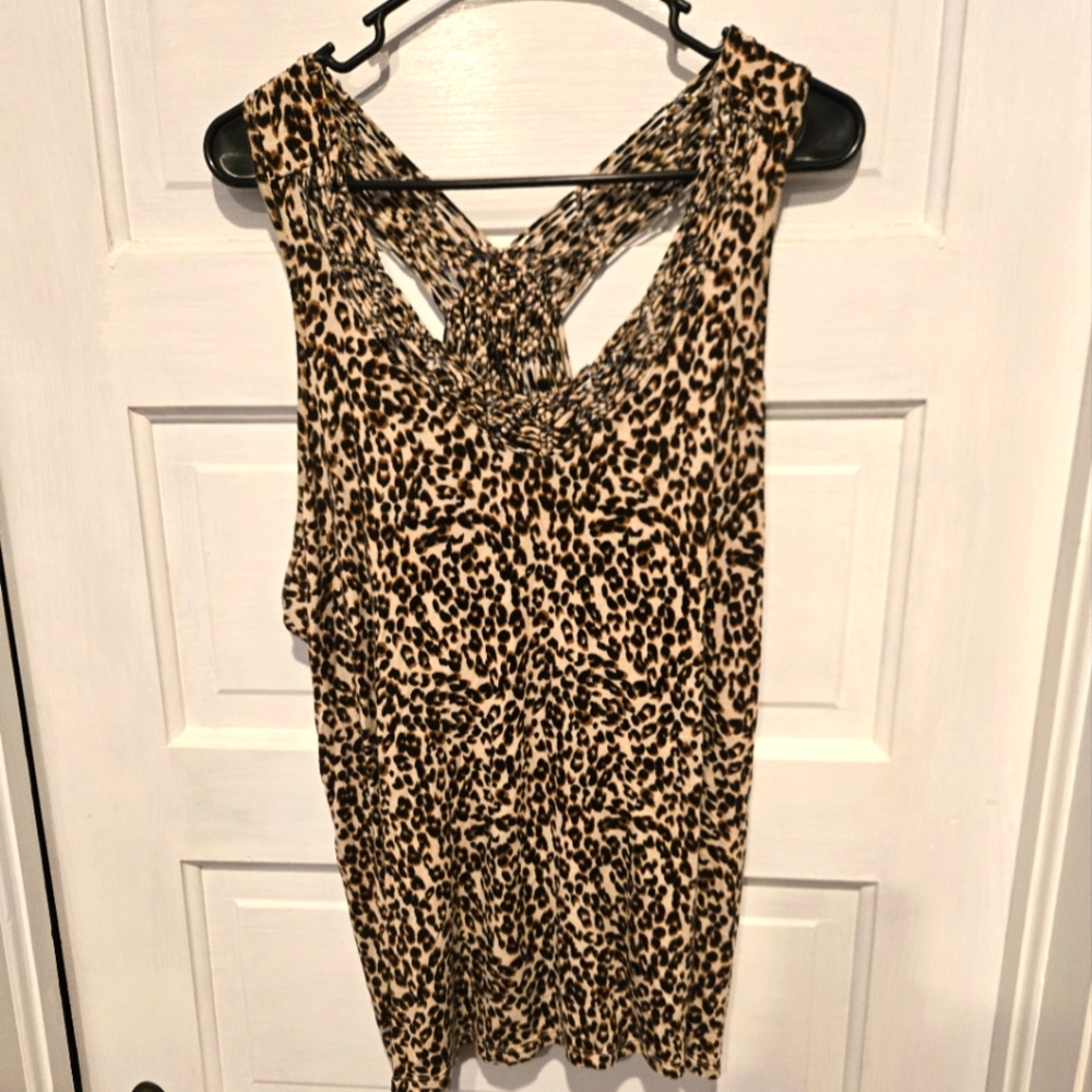 Size XXL leopard print tank from Maurice's